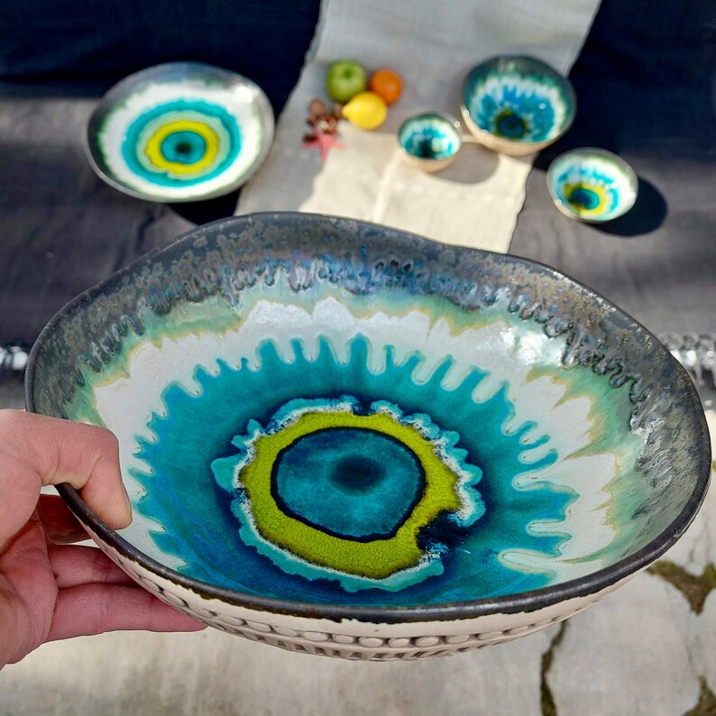 Ceramic Bowl Handmade Pottery Fruit Bowl Gift for Her Etsy