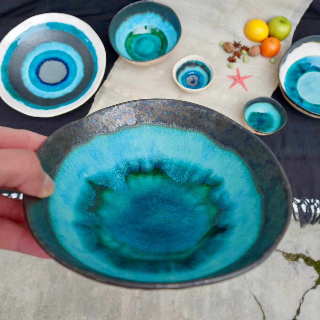 Ceramic Plate Unique Bowl Handmade Pottery Fruit Bowl Etsy UK