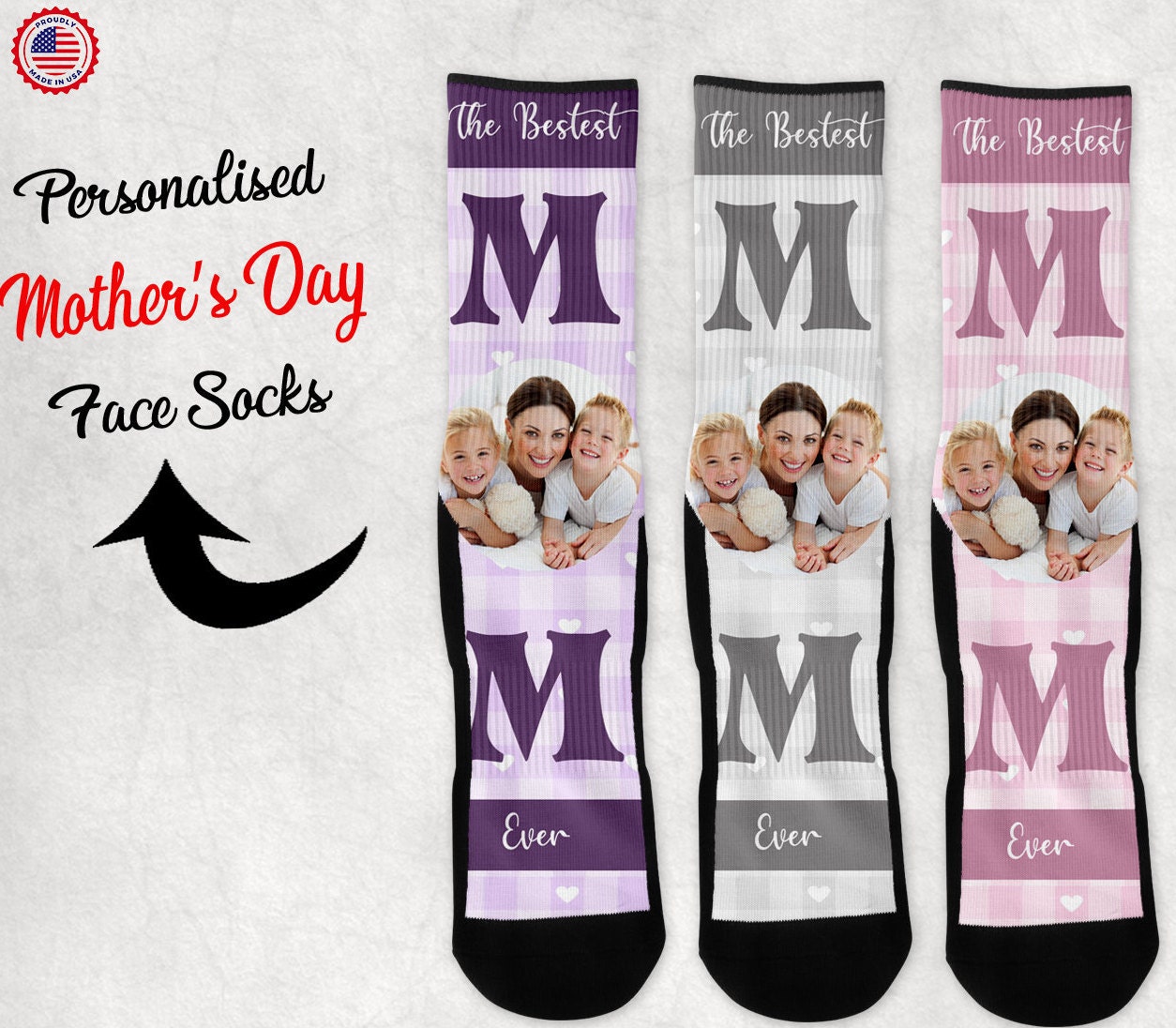 Personalized Mom Socks Mother's Day Socks Gift From Etsy