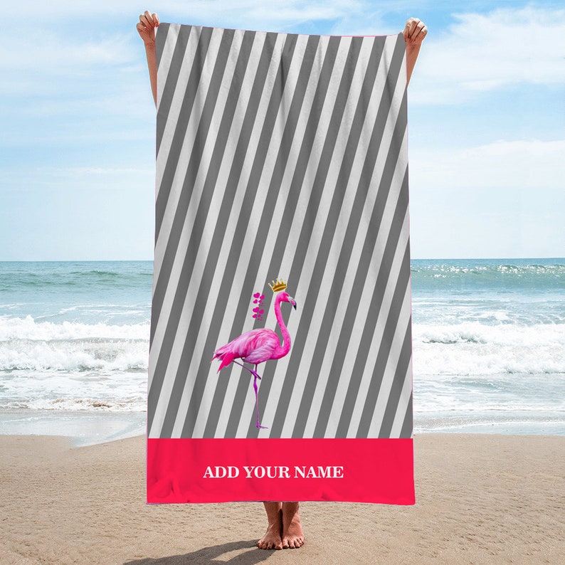 named beach towels