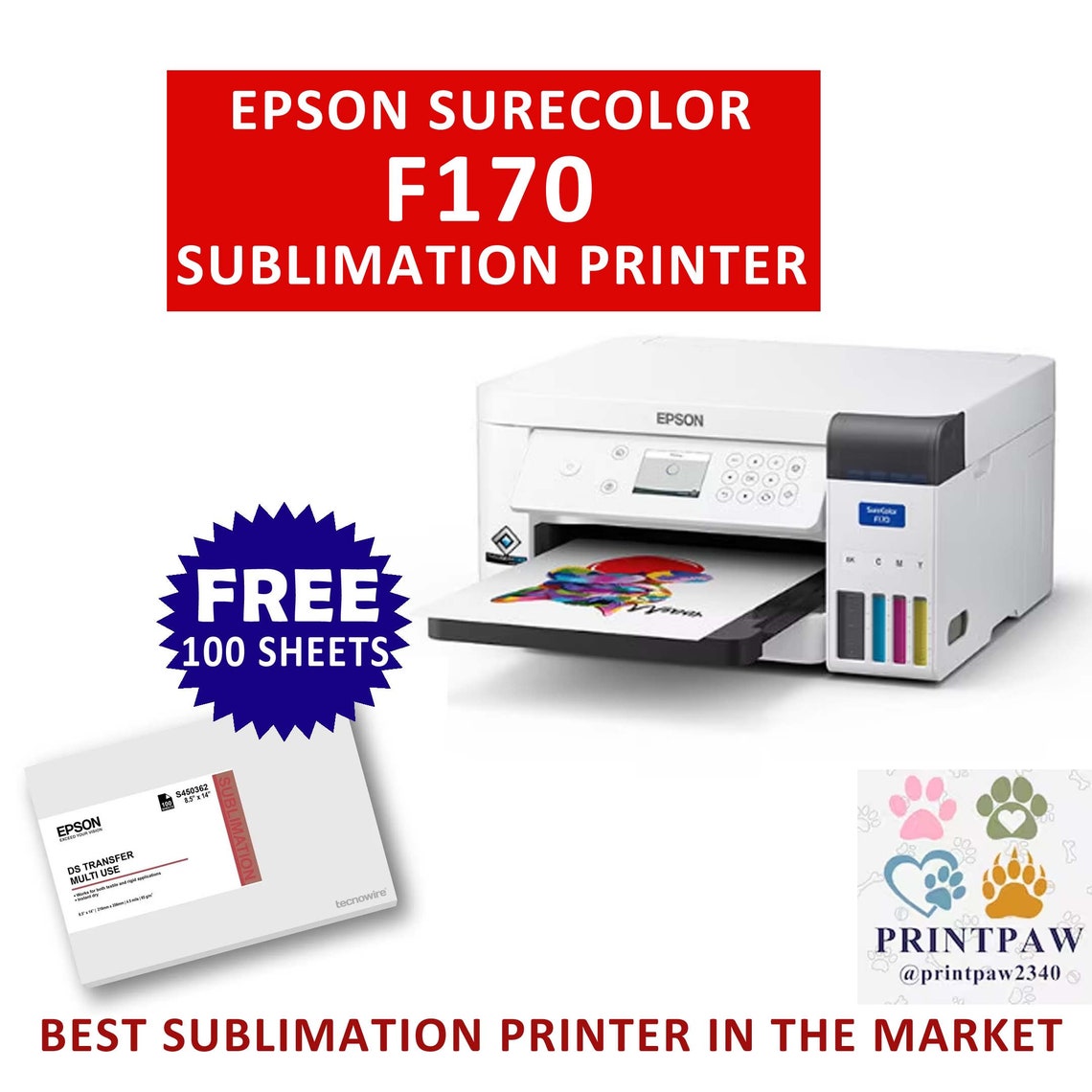 Epson Surecolor F170 Sublimation Printer Etsy Australia