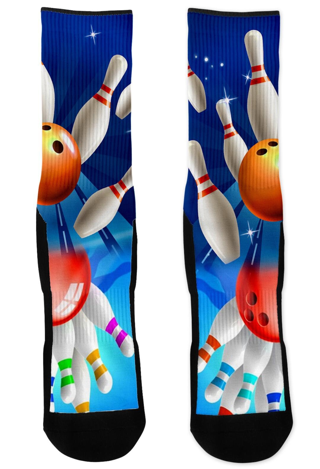 Bowling Pin Socks Bowling Socks Bowling Ball Socks Novelty Etsy