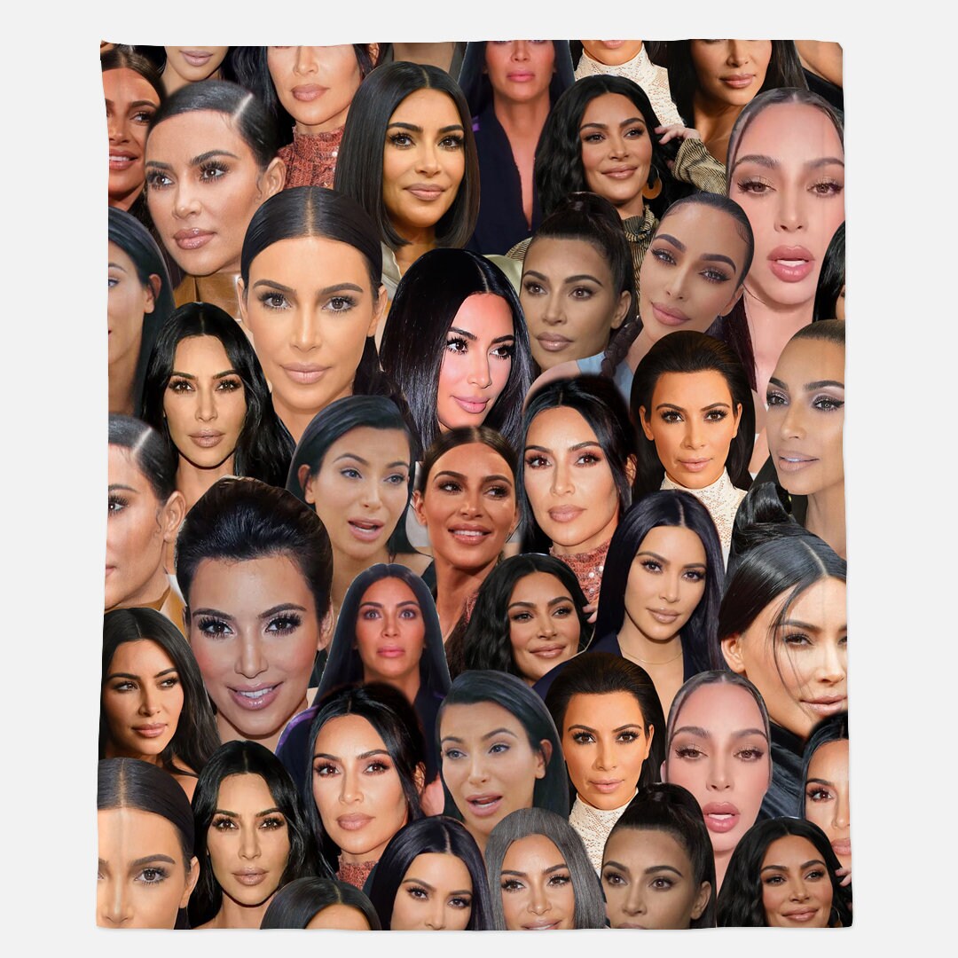 Kim Kardashian Blanket All Over Print Kim Lovers Blanket Etsy