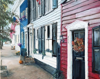 Old Town Alexandria October Street Scene