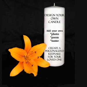 Design Your Own Personalized Photo Candle