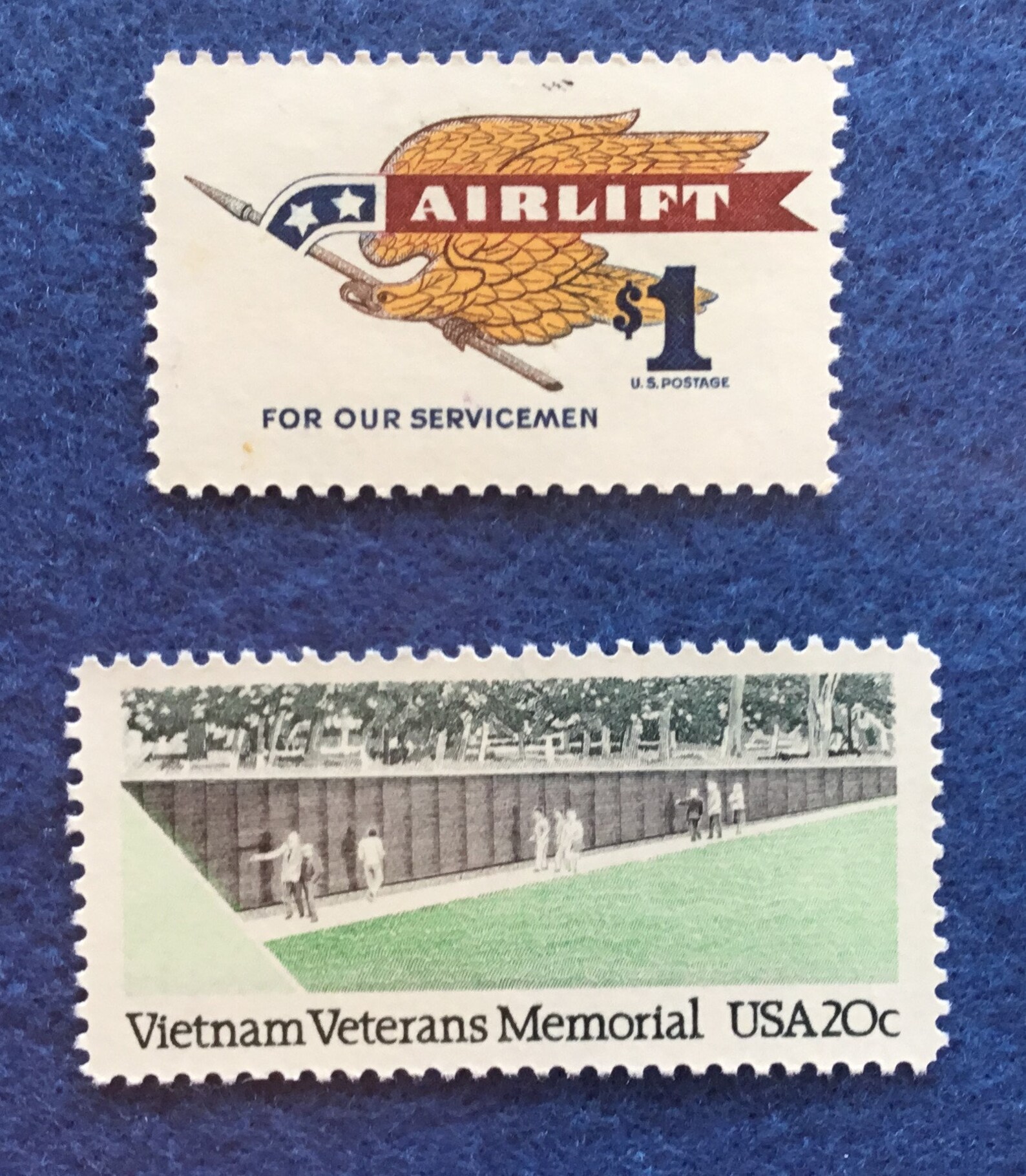 Remembering Vietnam Veterans Stamps 1968 Dollar Airlift PLUS Etsy