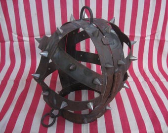 Medieval Head Cage Punishment slavery helmet with spikes