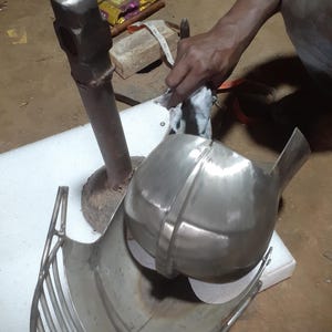 Medieval Sallet Steel Helmet for SCA fighting, LARP Reenactment Armor image 4