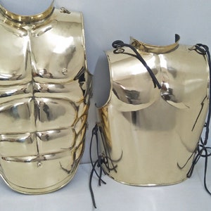 Cuirass -Greaves- Medieval chest armor let armor for larp/combat show Hard Steel