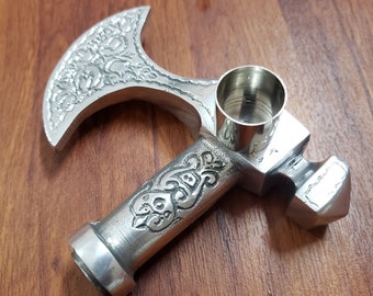 Walking Stick Handle Chrome Finish for Wooden Cane