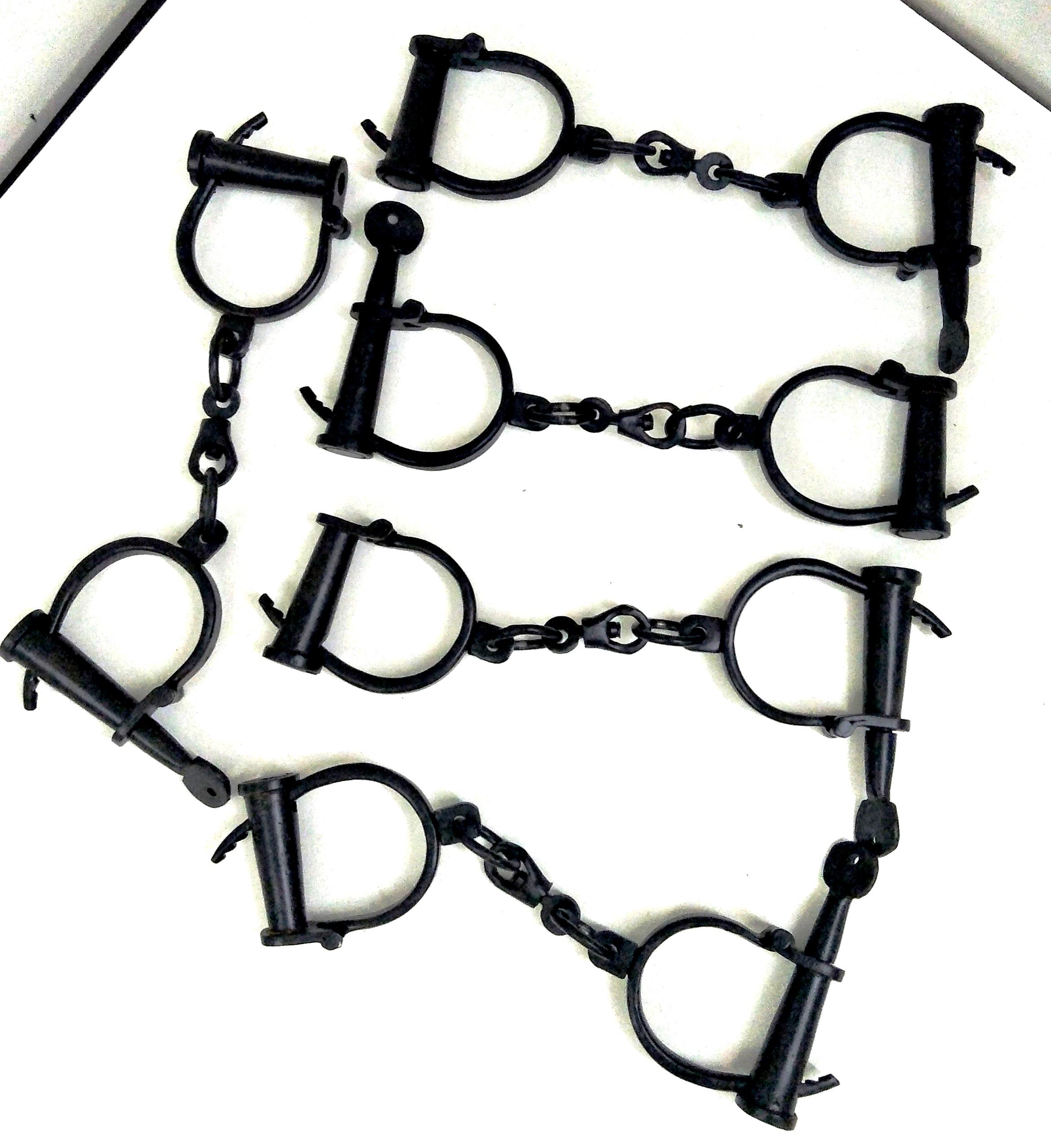 金属製手錠 5本の鉄の鎖付き手錠 長さ12インチ アンティーク - Etsy 日本