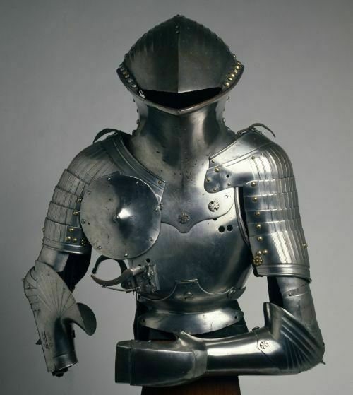 Jousting Combat Armor Suit Frog Mouth Helmet Etsy