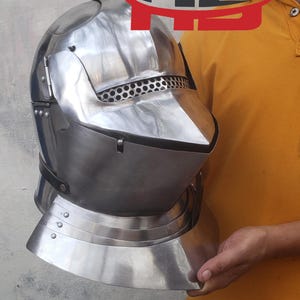 Medieval Armet helmet armor knight Dark Souls Cosplay Fantasy Wearable