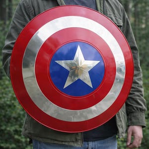 Handcrafted Captain America Metal Shield Replica - Cosplay, Wall Decor image 4