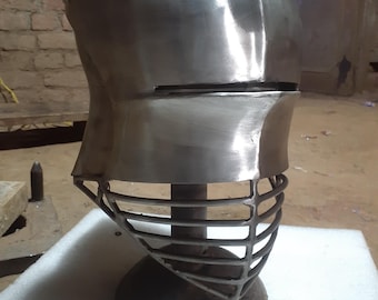Medieval SalletHelmet – 14 Gauge Steel, LARP Reenactment Armor
