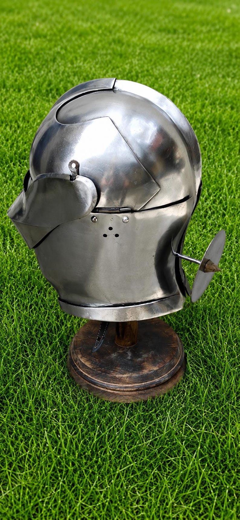 Medieval Armet Knight Helmet Armor | Gothic Steel Helmet for LARP ...