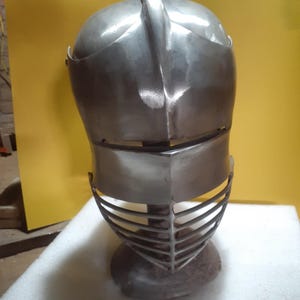Medieval Sallet Steel Helmet for SCA fighting, LARP Reenactment Armor image 3