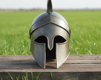 Greek Warrior Corinthian Helmet LARP, Cosplay & Costume Armor Handmade  Helmet