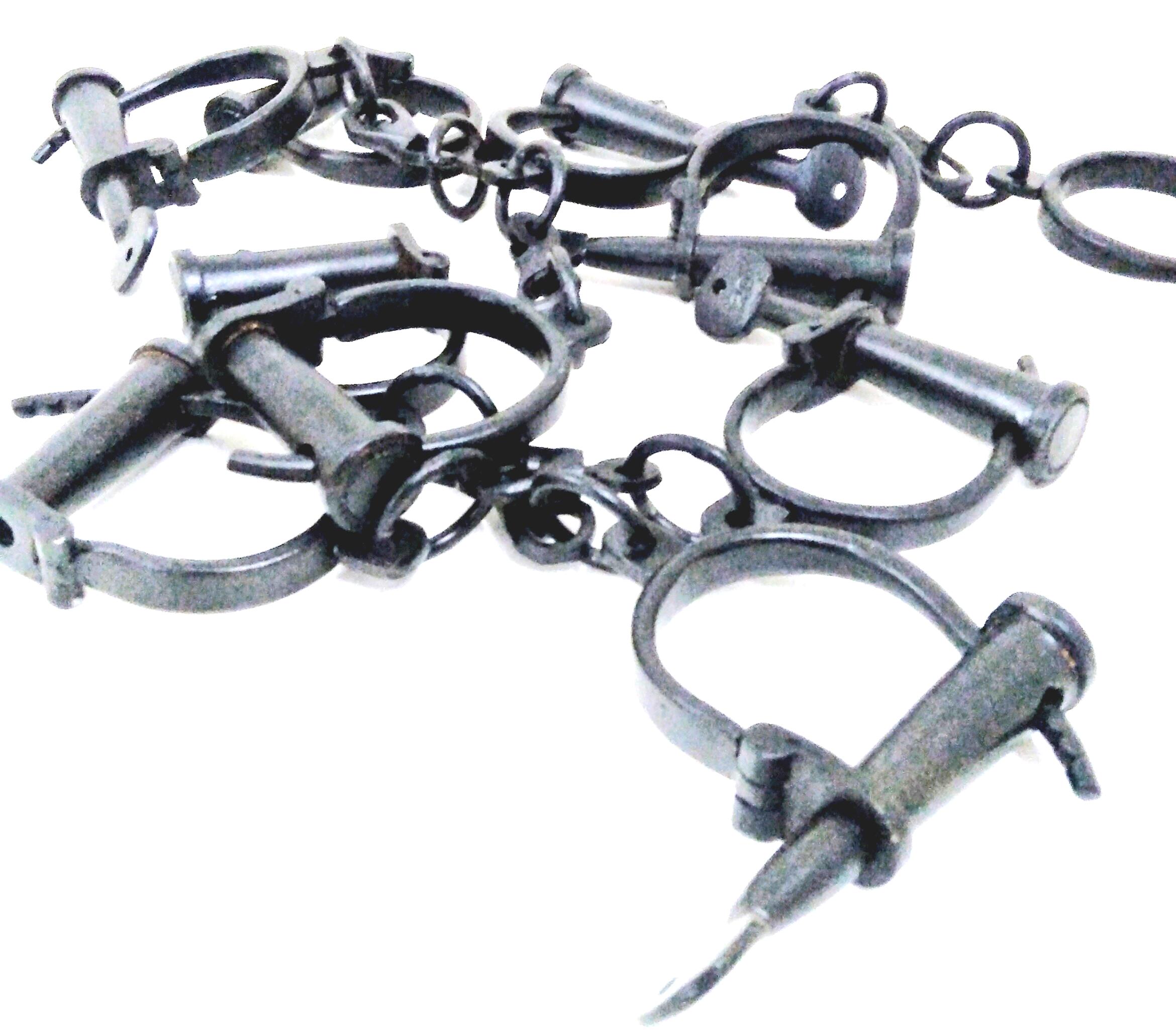 手錠HANDCUFF 鍵付き 金属製日本製当時物コスプレコレクション