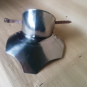 Armadura Larp, Bevor Medieval. Armadura de cosplay, gorjal