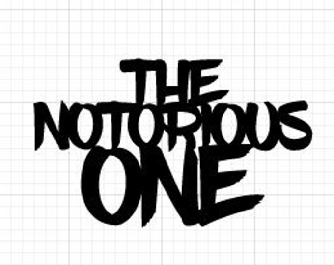 The Notorious One Cake Topperfirst Birthdaythe Notorious Onebiggie