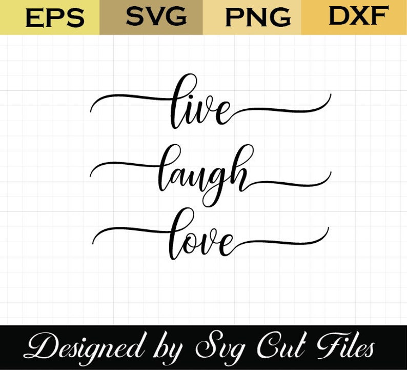 Download Live laugh love Simply SVG Home Sign Svg Rustic Sign | Etsy