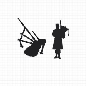 Szkocki Dudziarz SVG Cricut, Sylwetka, Cricut svg, Szkocki Dudziarz Sylwetka svg