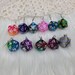 20 Sided Pearl Swirl Dice Earrings, Kawaii Earrings 