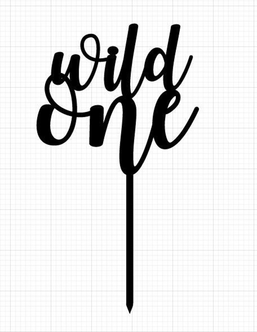 Wild One Cake Topper Svg Birthday Cake Topper SVG Cutting Files for Silhouette Cameo, Scanncut