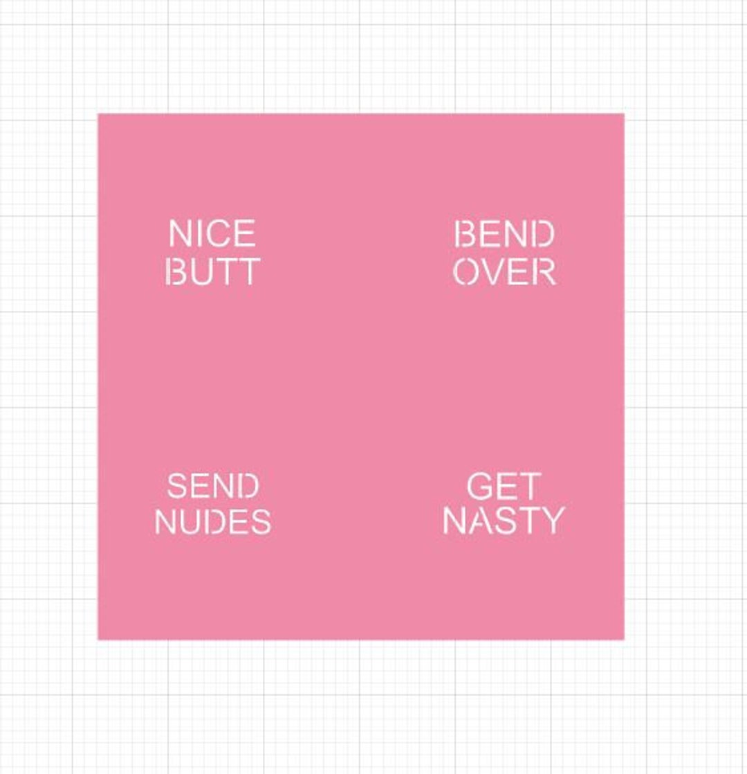 Naughty Conversation Heart SVG Stencil File ,adult Naughty SVG Cut File ...