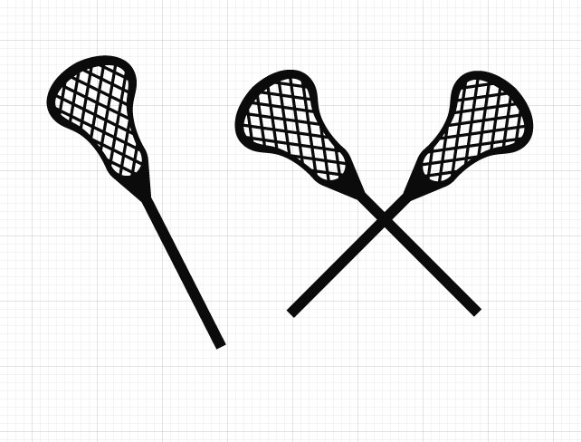 Lacrosse Stick svg - Lacrosse Cut File - Crossed Sticks  Cutting files for Silhouette Cameo, ScanNCut, Cricut