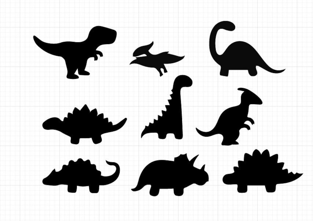 Cute Dinosaur Svg | Dinosaur Clipart | Dinosaur Silhouette Svg | Kids ...