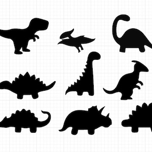 Cute Dinosaur svg  | dinosaur clipart | dinosaur silhouette svg | kids dinosaur svg | t-rex svg | dino svg |all in one  svg files