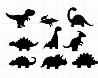 Cute Dinosaur svg  | dinosaur clipart | dinosaur silhouette svg | kids dinosaur svg | t-rex svg | dino svg |all in one  svg files