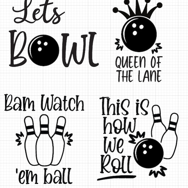 Bowling SVG  bowling bundle  svg, this is how we roll  SVG, bowling  SVG  download Cutting files for Silhouette Cameo, ScanNCut, Cricut