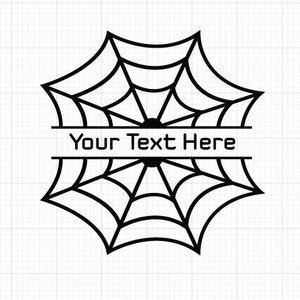 Spiderweb Split Name,Cricut, Silhouette, Cricut svg,Silhouette svg,Halloween SVG Vector Files,pider Web Monogram Cut Files,Spider SVG Vector
