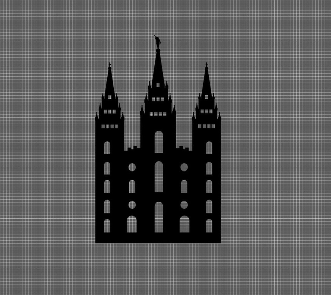 Salt Lake City, Utah LDS Temple Cutting Files for Silhouette Cameo ...