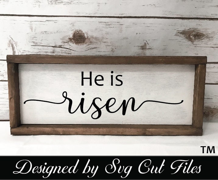 He is risen svg, Jesus svg, religious svg, Christ svg Cutting files for Silhouette Cameo, ScanNCut, Cricut