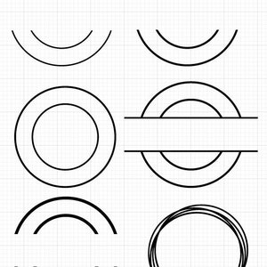 Double Circle Frame Svg Circle Svg, Circle Frames Svg, Circle Frame Png Round Frame Svg, Double Circle Svg, Circle Border Svg - 6 ontwerp