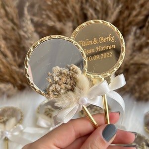 Personalized Mirror, Wedding Pocket Mirror,Wedding mirror gift, Wedding gift in bulk, Custom Wedding Gift, Wedding Favors