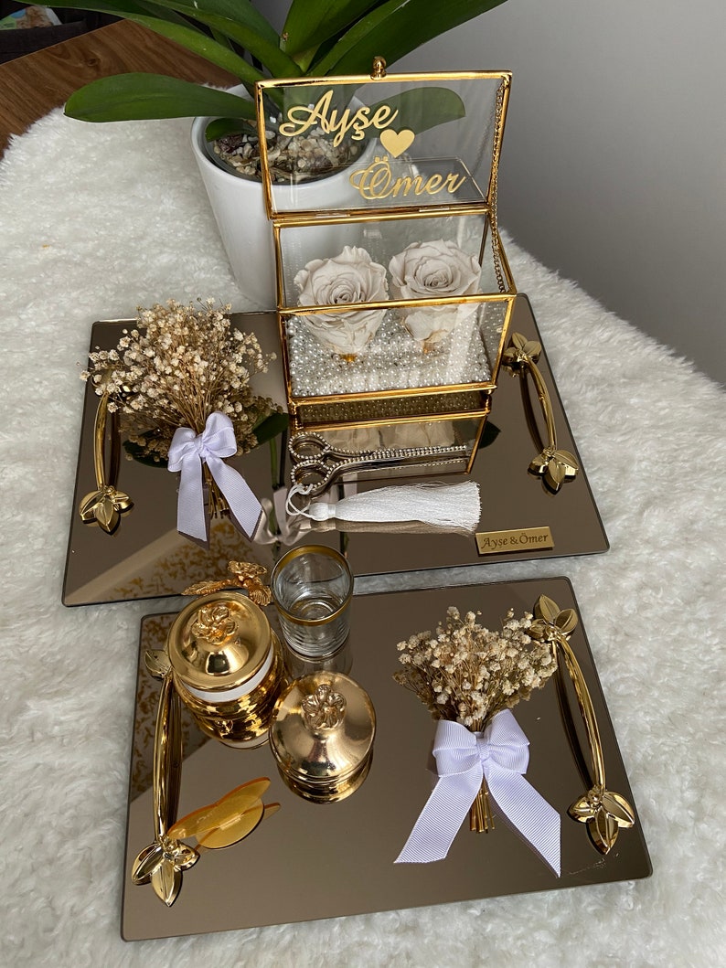 Personalized Wedding Ring Gift Set Wedding Ceremony Ring Etsy