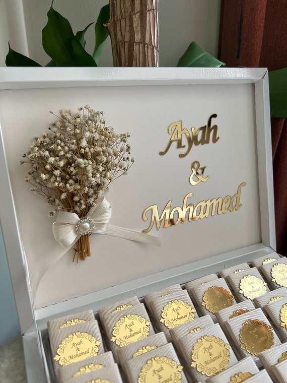 Wedding Chocolate Favors for Guest Engagement Chocolate 