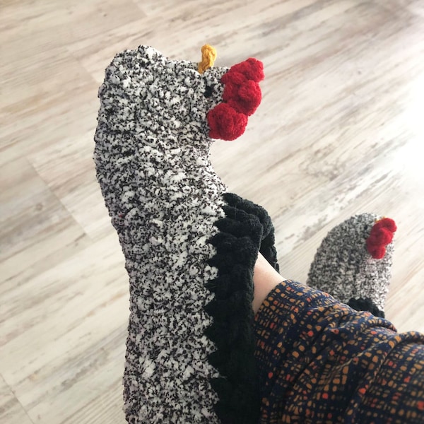 Chicken/Chick/Duck Slippers Crochet Pattern