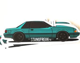 Ford Foxbody Mustang Keychain Mustang Merch Foxbody Etsy