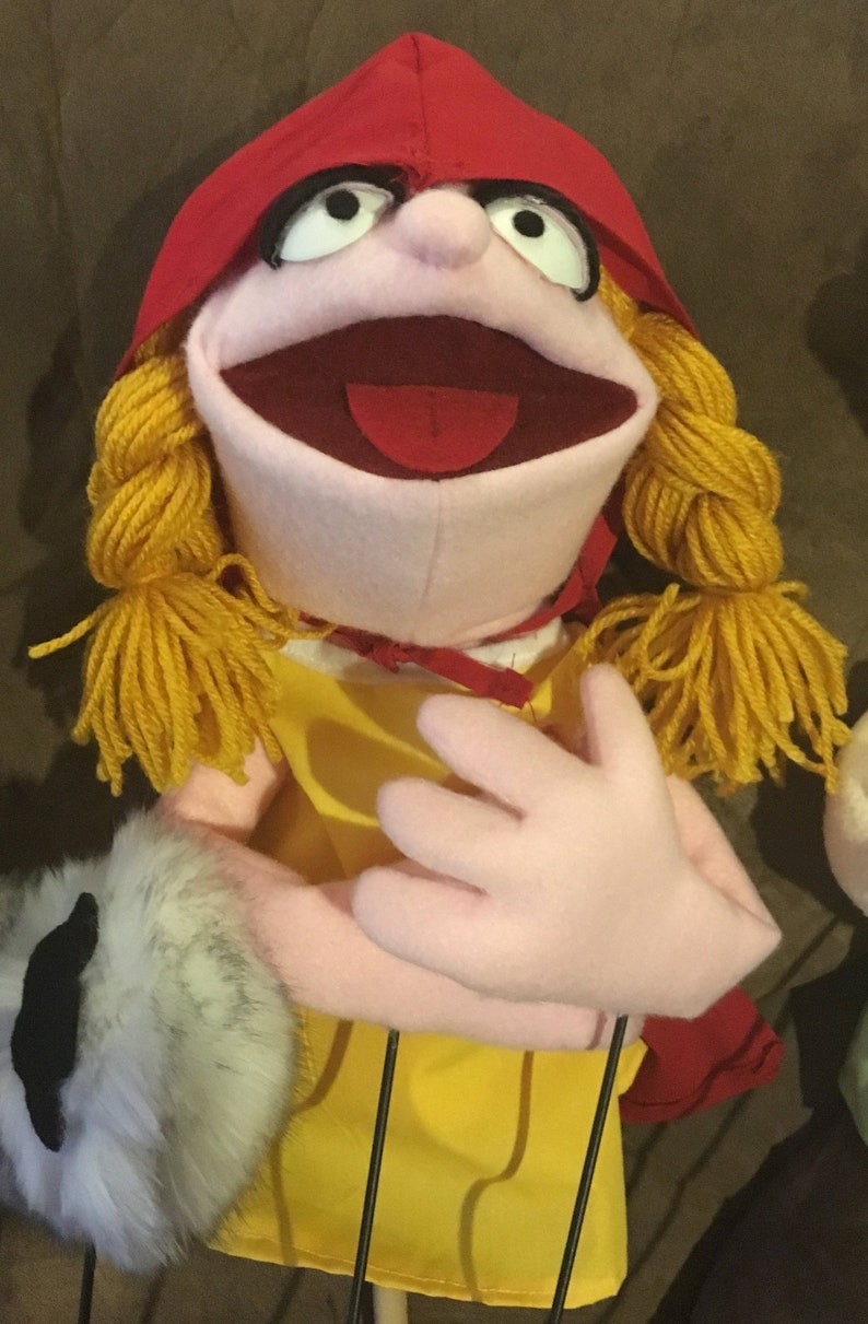 Little Red Riding Hood Hand Puppet Etsy