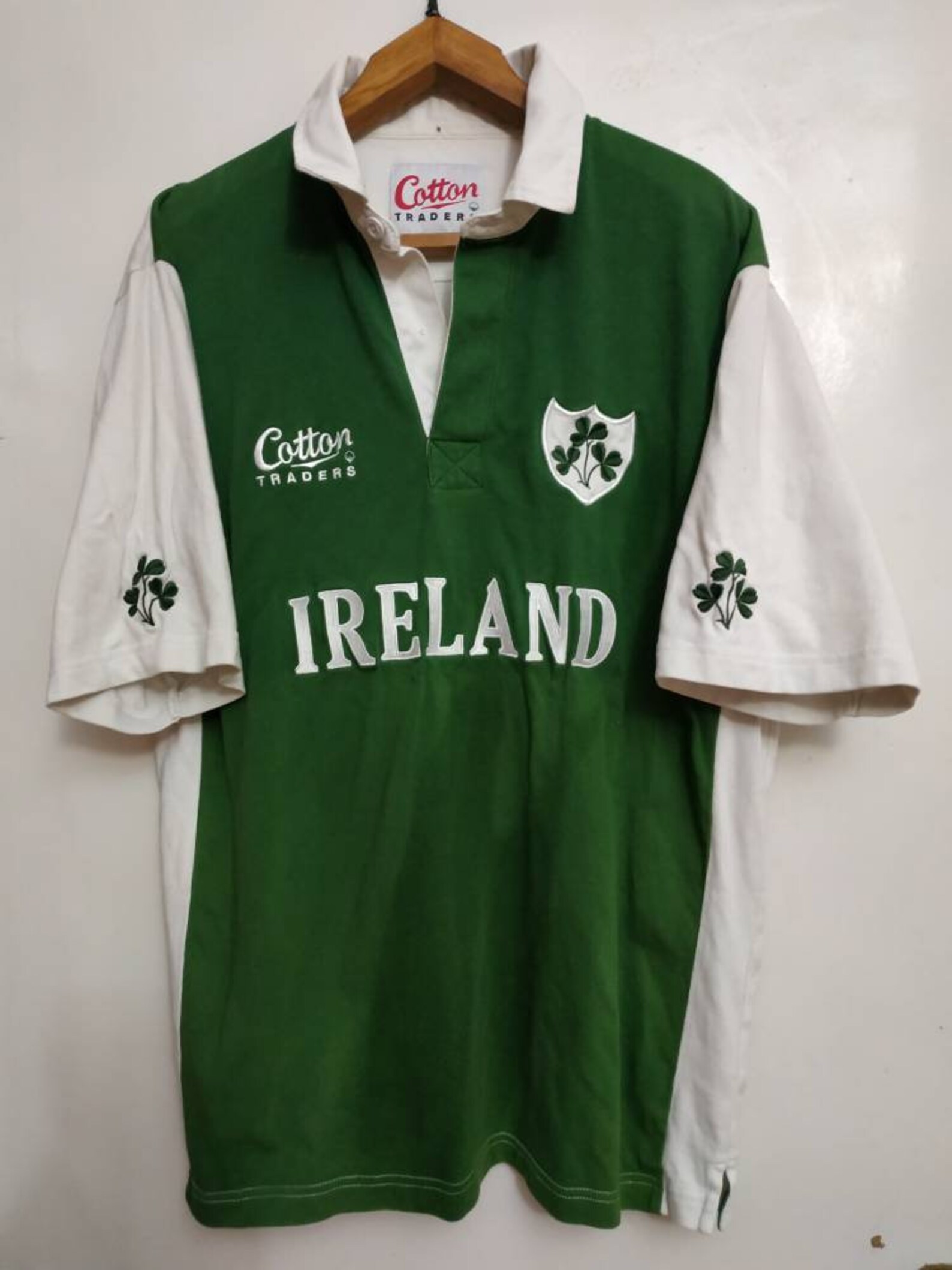 Ireland rugby union national team jersey size L cotton traders Etsy