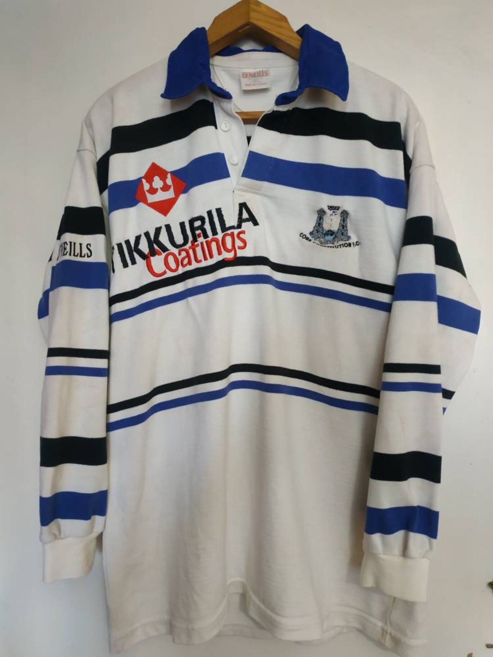 Cork Constitution FC rugby jersey O'Neills size 44 vintage Etsy