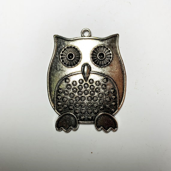 Owl Antique Silver Tone Charm Cute Bird Dresser Knobs Dresser Etsy