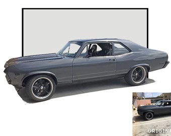 Custom Car Portrait, Custom Car Print, Custom Car Poster, Custom Car Picture, Custom Car Photo, Custom Car Image, Gift for Car Lovers