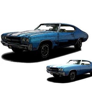 Custom Car Illustration, Custom Car Portrait, Custom Car Art, Gifts for Car Guys, Gifts for Car Salesman, Gift for Car Lover, Car Racer Gift